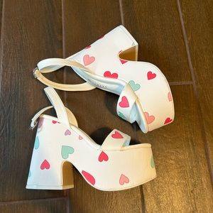 Heart Printed Platforms